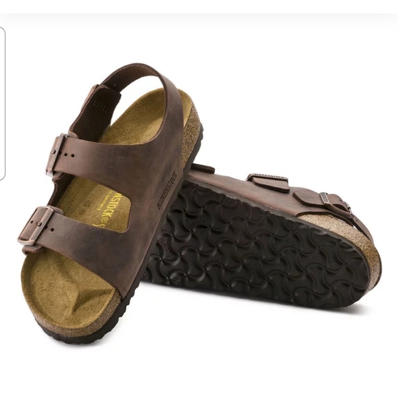 Birkenstock Shoes - Birkenstock Brown Milano Sandals Size 38